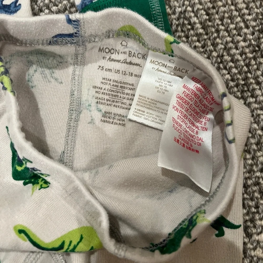 Moon and Back by Hanna Andersson Pajama Bundle in Size 12-18 Months - Picture 3 of 3